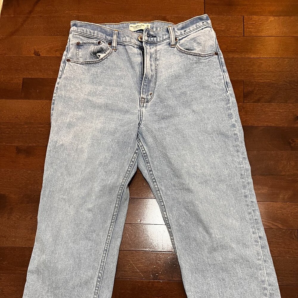 Abercrombie & Fitch Ankle Straight Ultra High Rise